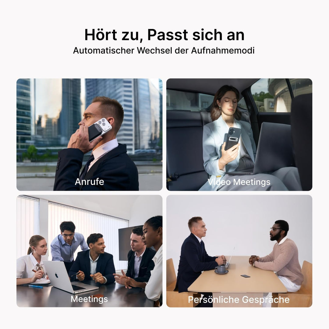 Comulytic Note Pro KI Digitales Diktiergerät mit Unbegrenzte Transkription & Zusammenfassen, Aufnahm