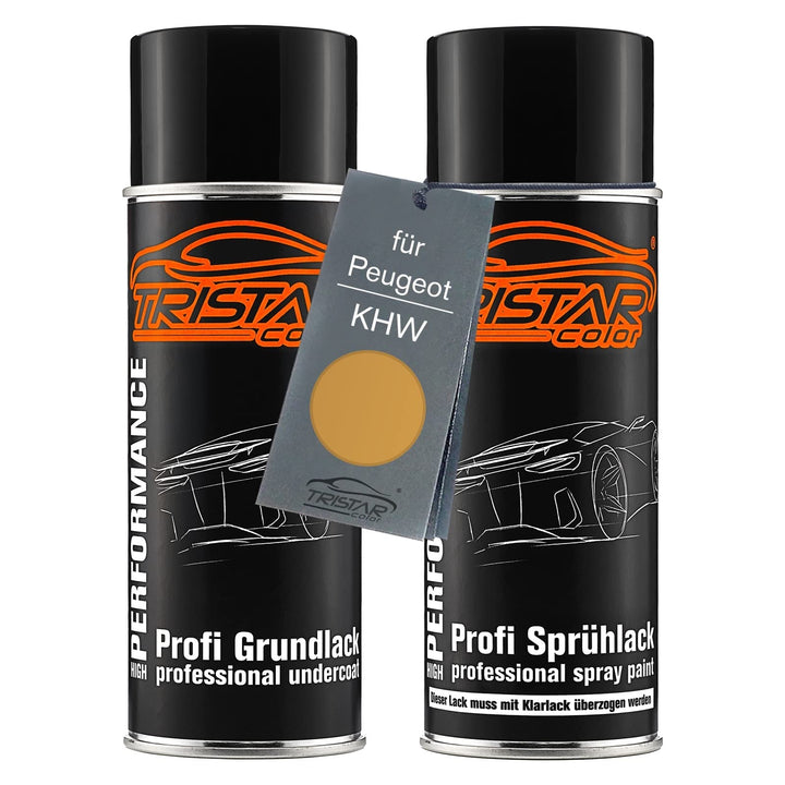 TRISTARcolor Autolack Spraydosen Set für Peugeot KHW Orange Salamanque Nac. Metallic/Arancione Salam