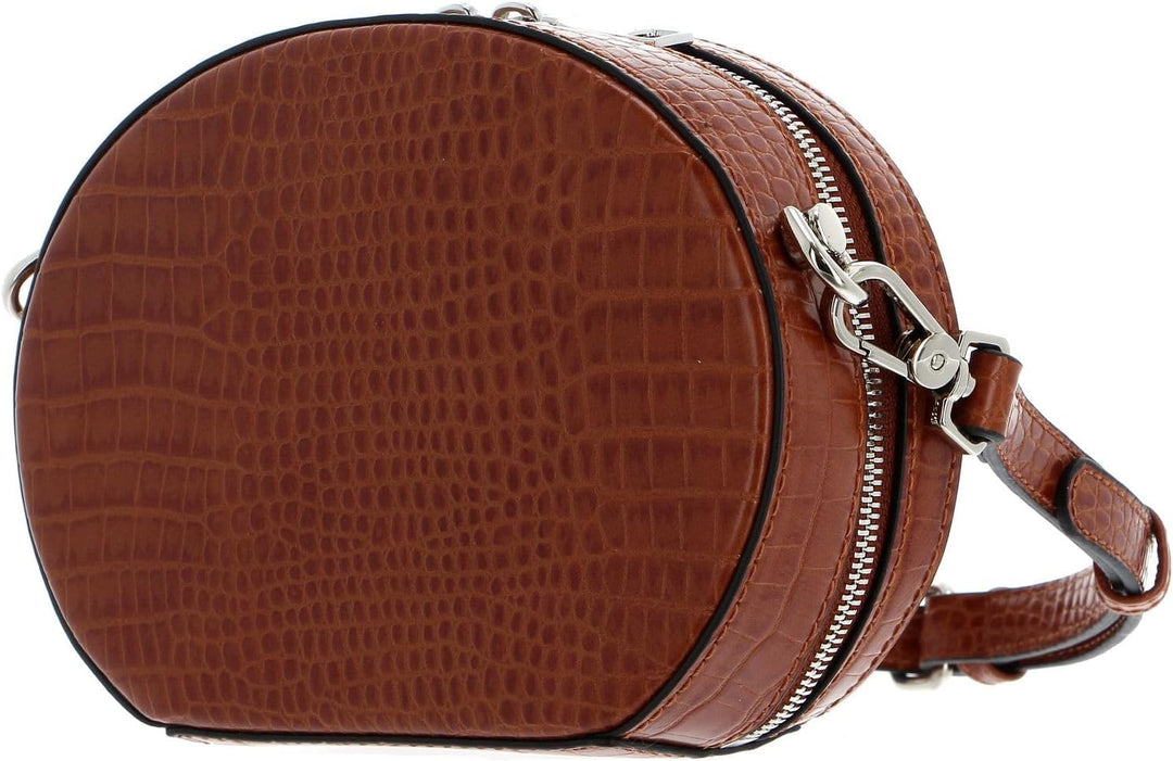 Seidenfelt Odense Schultertasche 18 cm cognac