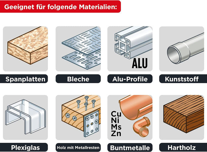 kwb Kreissägeblatt 210 x 30 mm, Made in Germany, Nagelfest, für Holz mit Metallresten, Universal Säg