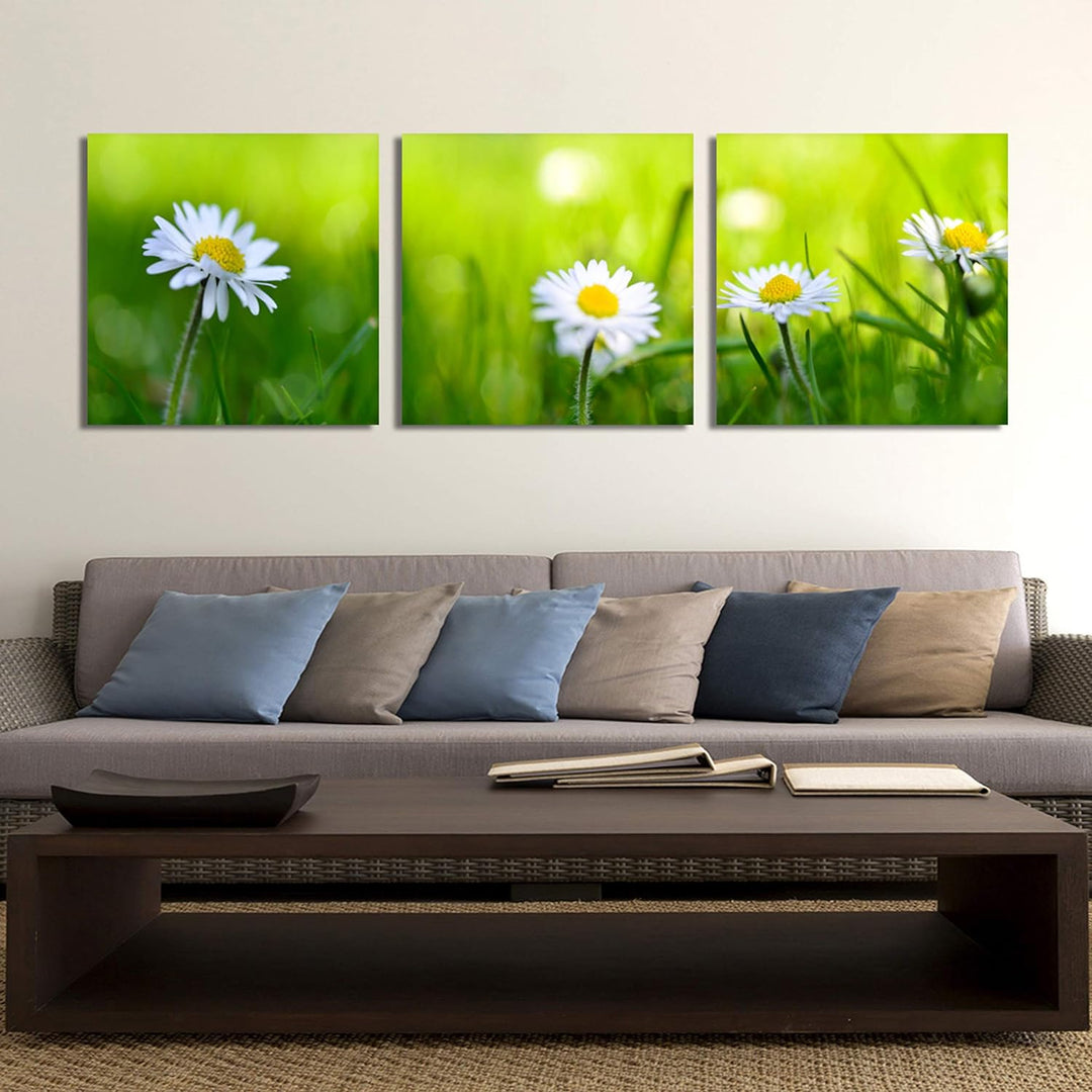 Feeby. Leinwandbild, Bilder, Wand Bild - 3 Teile - Panoramabild, Wandbilder, Kunstdruck 150x50 cm, G