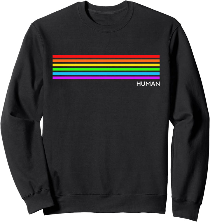 Human - Regenbogen LGBT CSD Sweatshirt