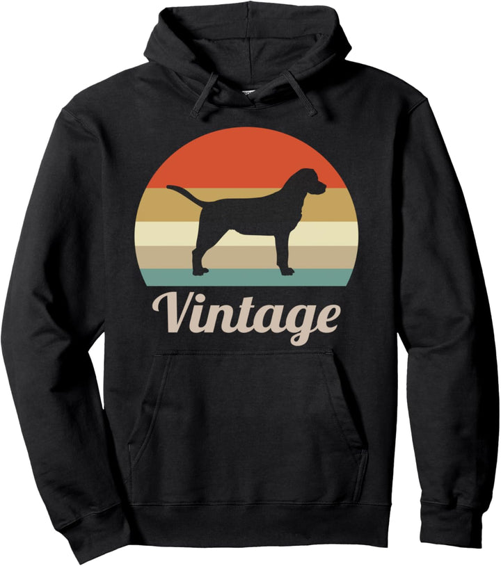 Grosser Schweizer Sennenhund Vintage Retro Style Hunde Pullover Hoodie
