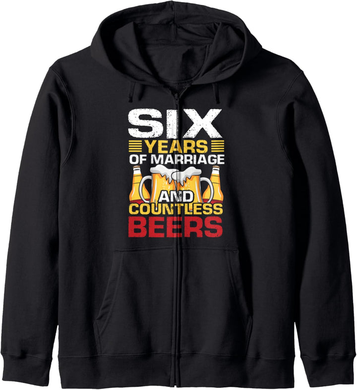 6th Wedding Anniversary Gifts for Him Her Husband Couples Kapuzenjacke