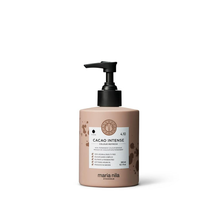Maria Nila Colour Refresh Farbmaske Cacao Intense | Haarmaske Intensive Haartöne für Mittelbraunes-D