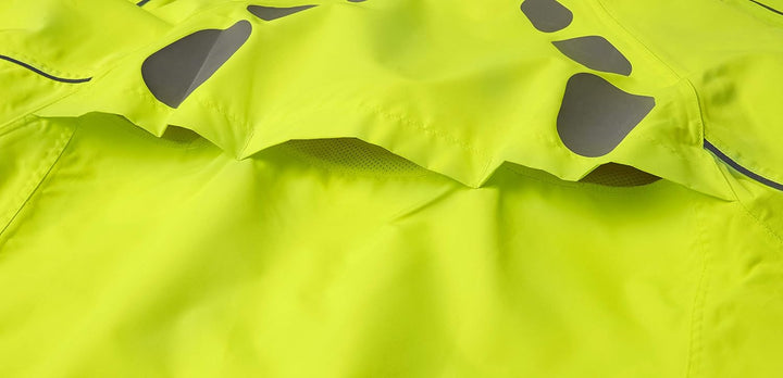 Damen Radsportjacke wasserdicht atmungsaktiv High-Vis - Gelb - Night Eagle, Gelb