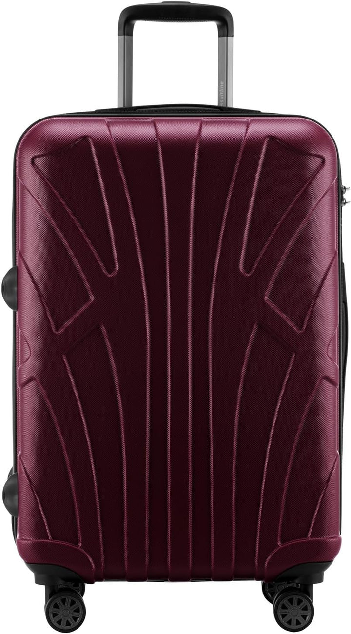 suitline - 2er Koffer-Set Trolley-Set Rollkoffer Hartschalen-Koffer Reisekoffer, TSA, (66 cm, 76 cm)