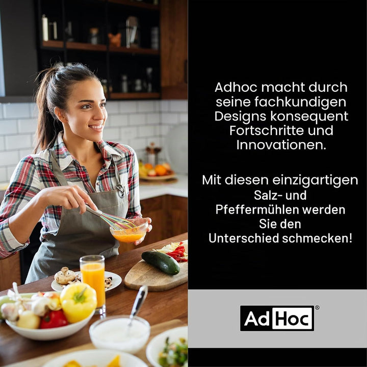 AdHoc MP260 Chilischneider Scape black | Präzise Chilli-Mühle mit patentiertem SchneidWerk® – Edelst