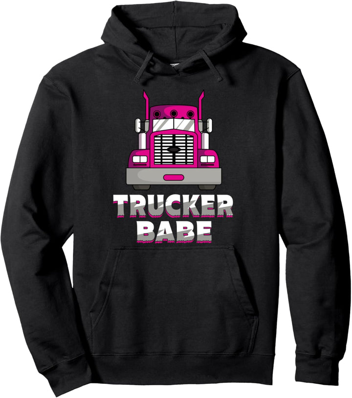 Trucker Babe LKW Fahrerin Kraftfahrerin Frauen Geschenk Pullover Hoodie