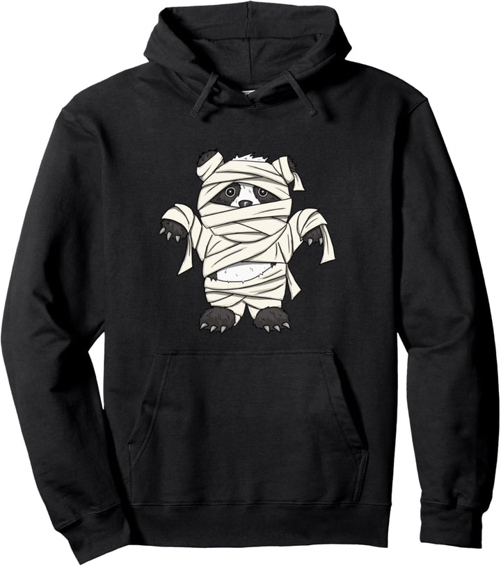 Halloween Humor Kostüm lustige Panda Mumie Pullover Hoodie