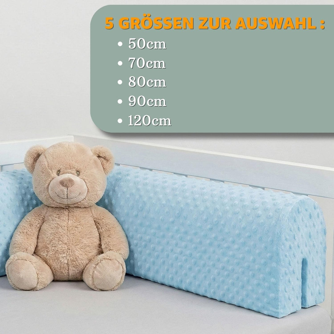 Bettkantenschutz für Kinderbetten 120 cm - Schutz für Bettrahmen Baby Bett rausfallschutz für boxspr
