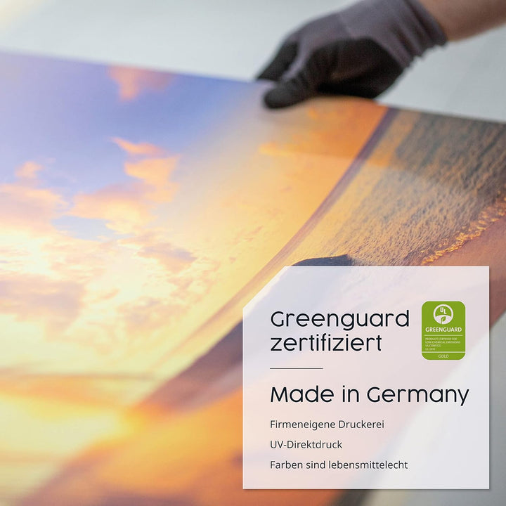 Infrarotheizung mit Bild – Bildmotiv – TÜV SÜD - 1000 Watt Bildheizung - Weisser Rahmen (02. Steg Vö