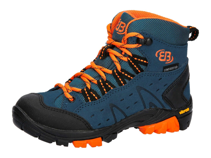 Brütting Unisex Kinder Mount Bona High Kids Trekking- &amp; Wanderstiefel 40 EU Petrol Orange, 40 EU Pet
