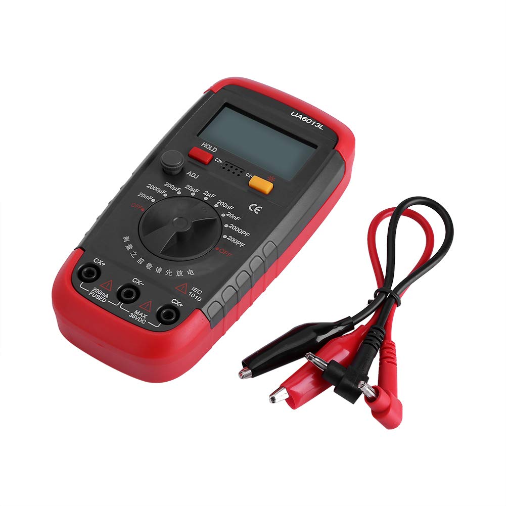MOKT Kondensator-Meter-Tester, Kondensator-Meter-Tester mit Hintergrundbeleuchtung, für die Digitale