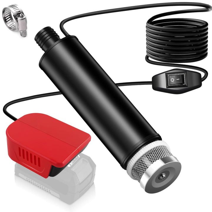 Tauchpumpe für Einhell 18V Akku, Mini-Wasserpumpe, Absaugpumpe,Poolpumpen für Keller,Pool,Gartenbewä