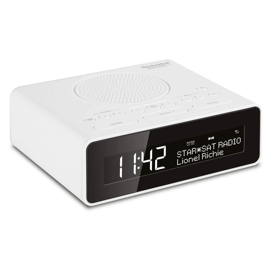 TechniSat DIGITRADIO 51 DAB+ Radiowecker (DAB, UKW, Uhrenradio, Wecker mit zwei einstellbaren Weckze