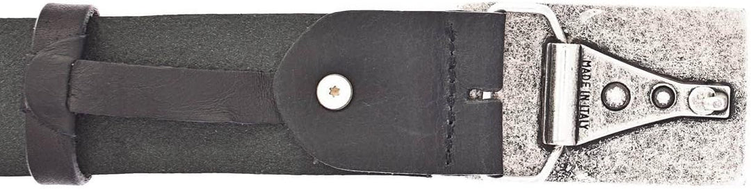 MUSTANG Herren Ledergürtel MG2170R17 40mm Gürtelbreite Schwarz Braun 80-115 W105 Black 0790, W105 Bl