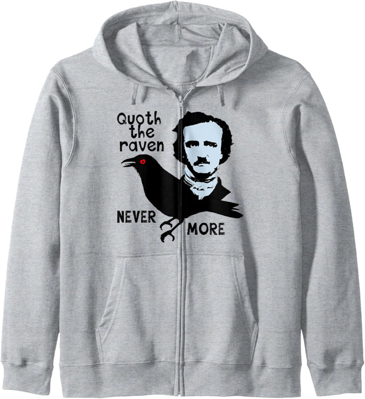 Quoth the Raven NEVERMORE Edgar Allan Poe Kapuzenjacke