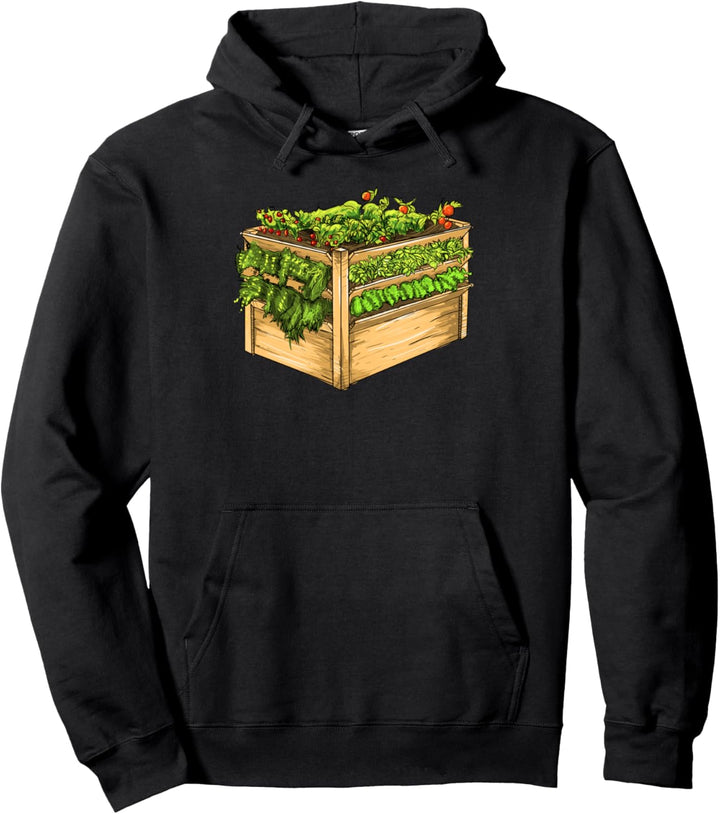 Hochbeet I Vintage Selbstversorger Salat Motiv für Zuhause Pullover Hoodie