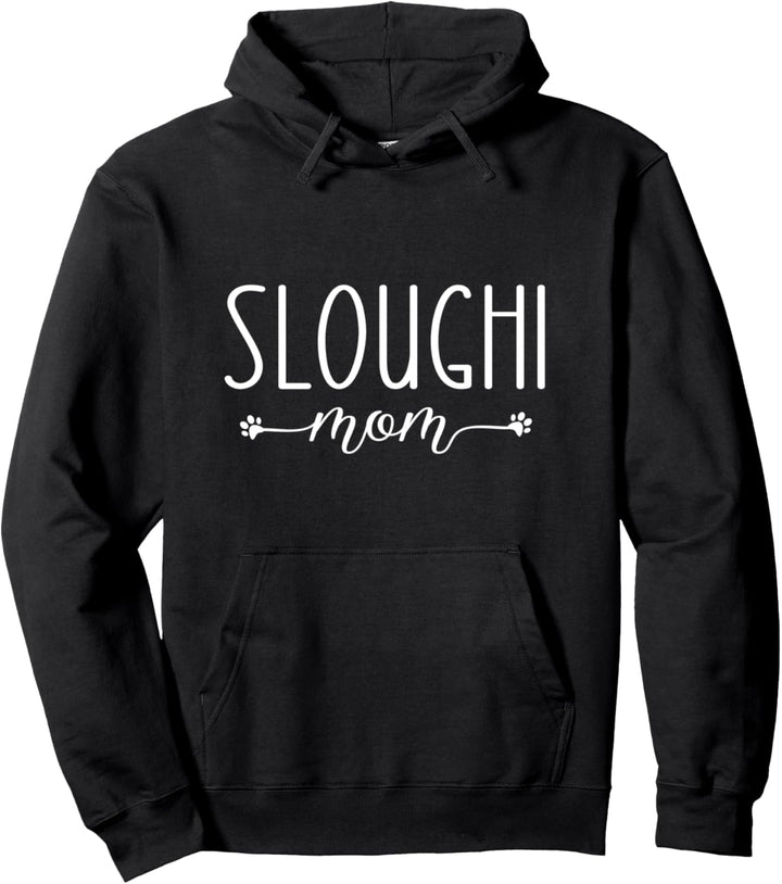 Dog Paw Print Sloughi Mom Pullover Hoodie