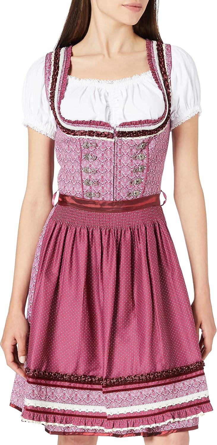 Stockerpoint Damen Angelica Kleid 38 Bordeaux, 38 Bordeaux