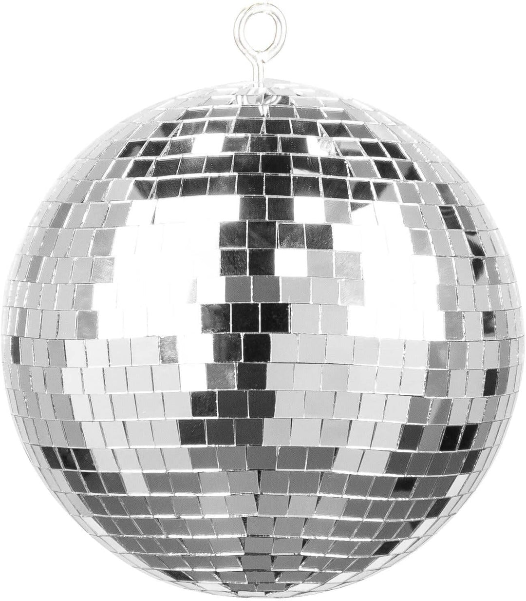 Fuzzix MB30ML - Discokugel mit Motor und LED, 30 cm Diskokugel mit Antrieb, Batterie, Disco Ball, Sp