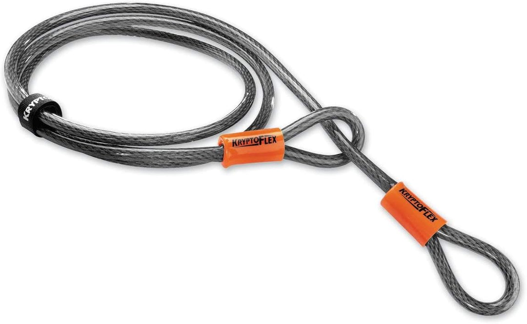 Kryptonite New York LS Fahrradschloss, robust, U-Form New-U 2017 Schloss + Schlaufenkabel 213 cm, Ne