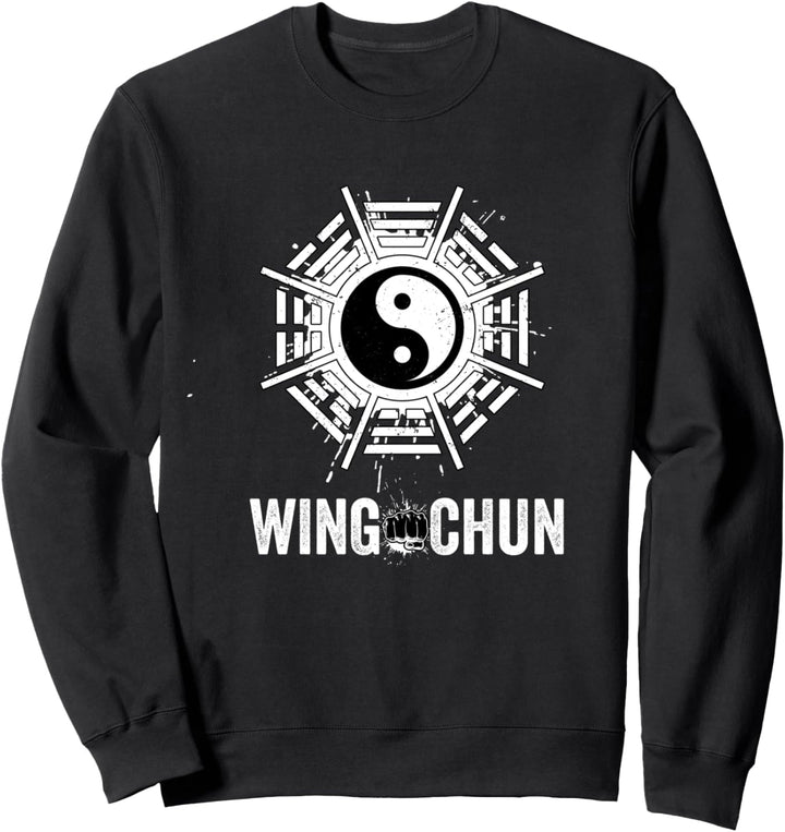 Wing Chun Yin Yang Chinesische Kungfu-Kampfkünste Balance Sweatshirt