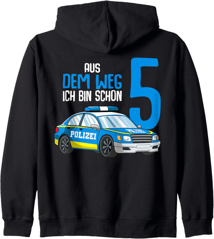 5. Geburtstag Polizei 5 Jahre Kinder Junge Kapuzenjacke