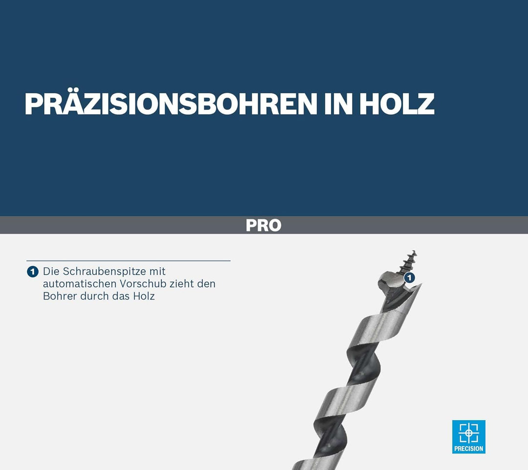 Bosch Accessories Holzschlangenbohrer mit 1/4"-Sechskantschaft (Ø 32 mm) Durchmesser: 32/Gesamtlänge