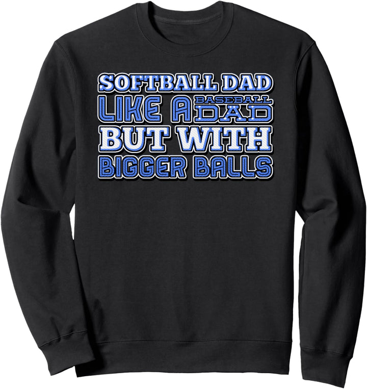Softball Papa Mit Grösseren Bällen Vaters Sweatshirt