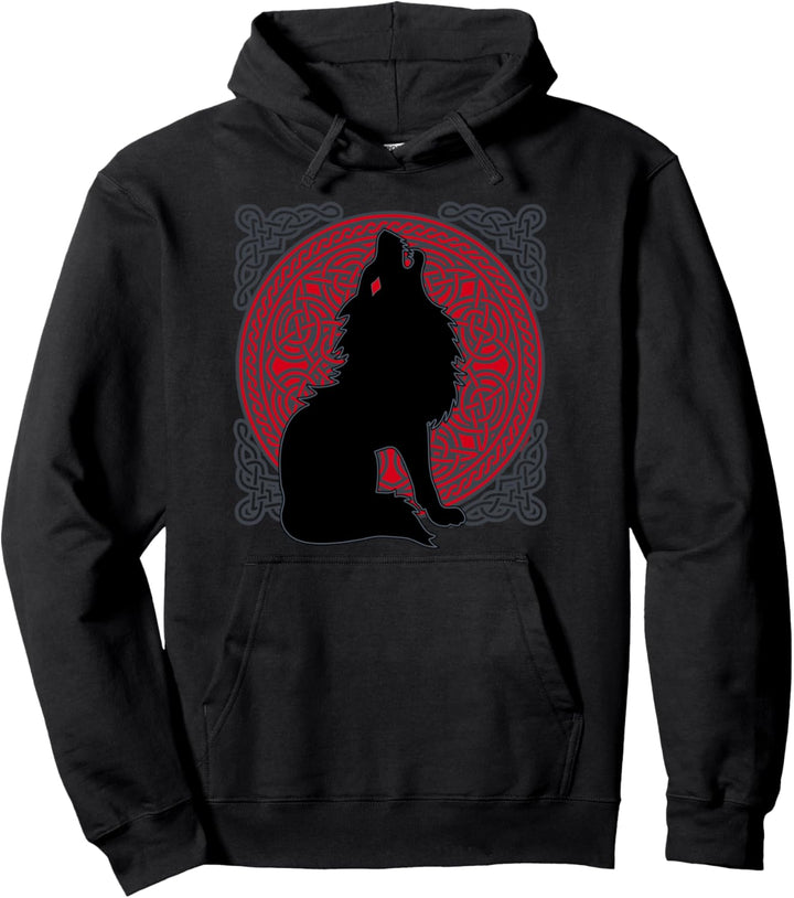 Fenrir Fenriswolf Wikinger Kelten Mythologie Nordische Kunst Pullover Hoodie