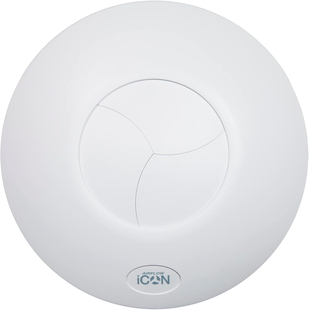 Airflow iCON 15 Feuchtigkeitssensor Badezimmer-Abluftventilator 19 l/s – 100 mm/4" – Mit Feuchtigkei