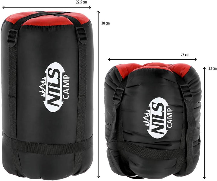 NILS Camp NC2012 Sleeping Bag Black and red