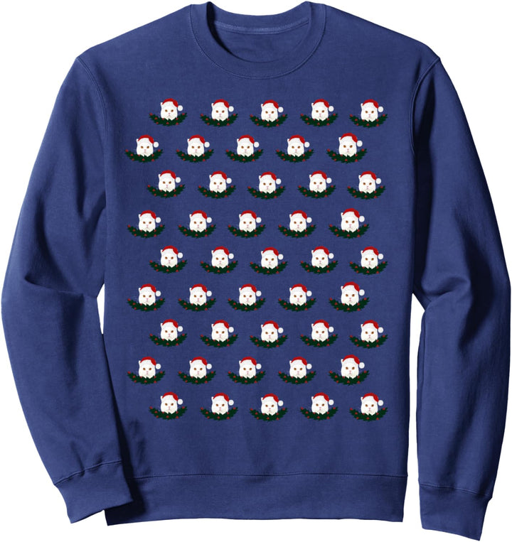 Katzen als Weihnachtsmann mit Nikolausmütze Sweatshirt