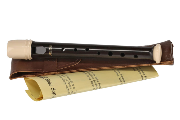 Aulos 700091 C-Garklein Blockflöte Symphony Mod.501S barocke Griffw.braun, mit Tasche, C-Garklein