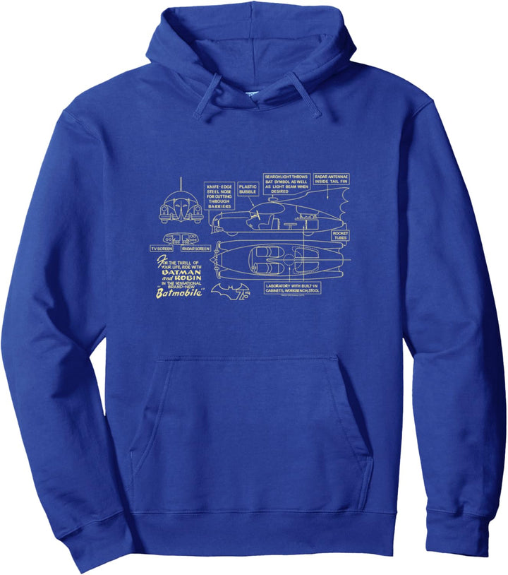 Batman Batmobile Pullover Hoodie