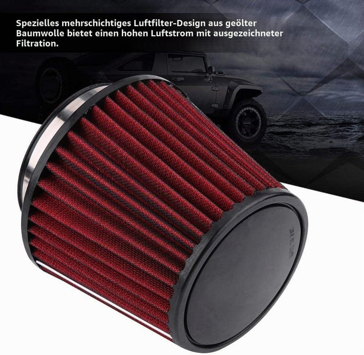 Auto Luftfilter, Luftreiniger Runder, Universal Sportluftfilter Luftfilter Universal Car Modificatio