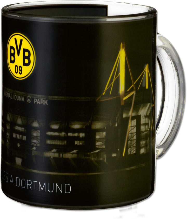 Borussia Dortmund BVB-Zauberglas, 1 Stück (1er Pack) &amp; BVB-Kugelschreiber (3er-Set) Bundle mit BVB-K