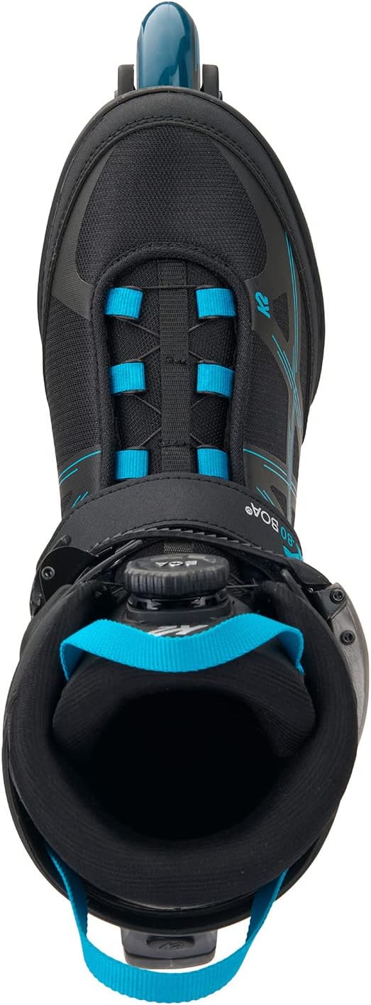 K2 Herren F.i.t. 80 Boa Inline Skates EU: 41.5 (UK: 7.5 / US: 8.5) black - blue, EU: 41.5 (UK: 7.5 /