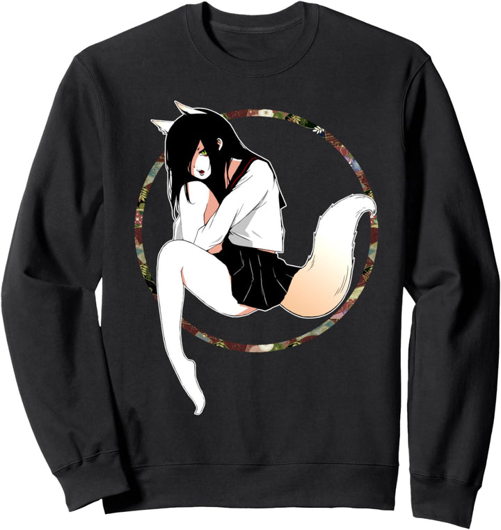 JUN-T-0005-Weiblicher Fuchs Sweatshirt