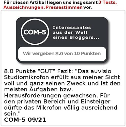 auvisio Mikro: Profi-USB-Kondensator-Mikrofon mit Popschutz und Tischhalterung (Mikrofon Ständer, Mi