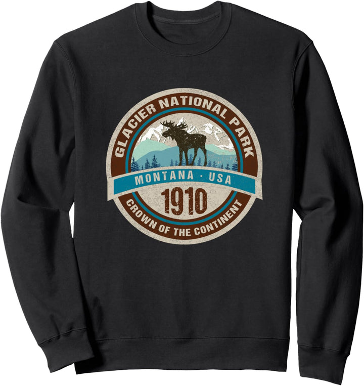 Klassischer Glacier-Nationalpark Montana USA Souvenir Sweatshirt