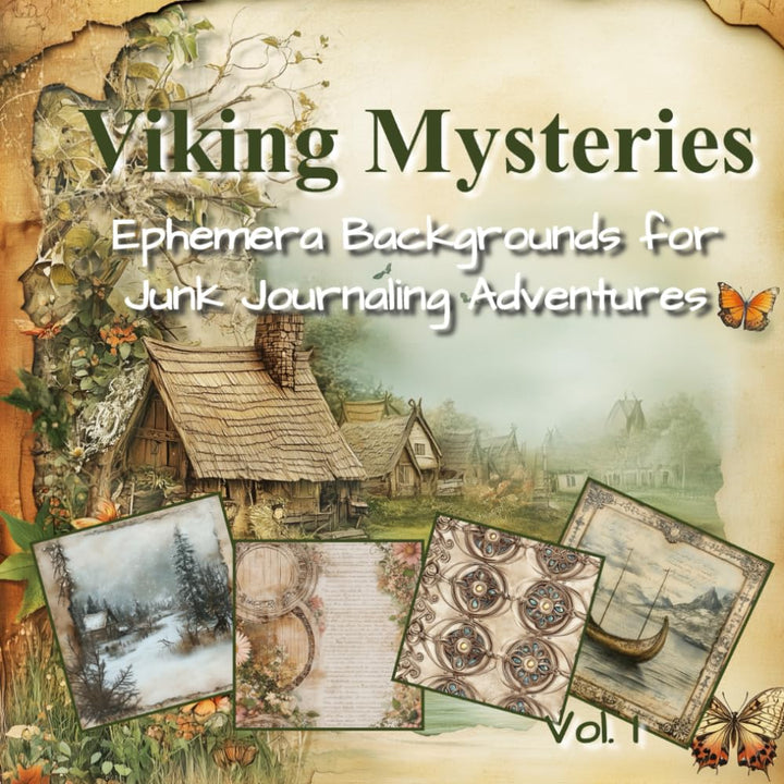 Viking Mysteries Ephemera for Junk Journaling Adventures: Vintage Medieval Backdrops for Cut and Col