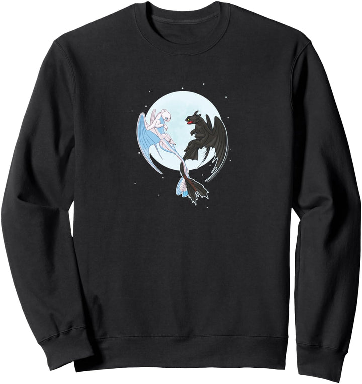 Drachenzähmen leicht gemacht - Nacht und Lichtmond Sweatshirt