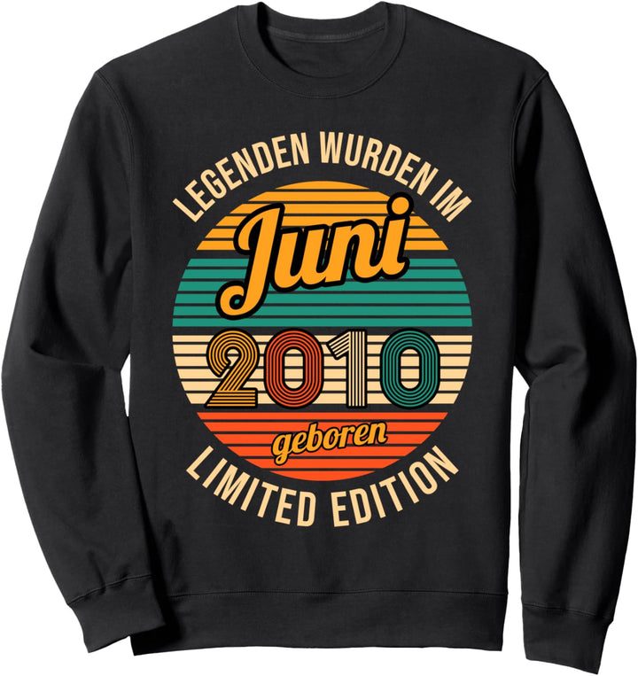 Juni 2010 11.Geburtstag Junge Sweatshirt