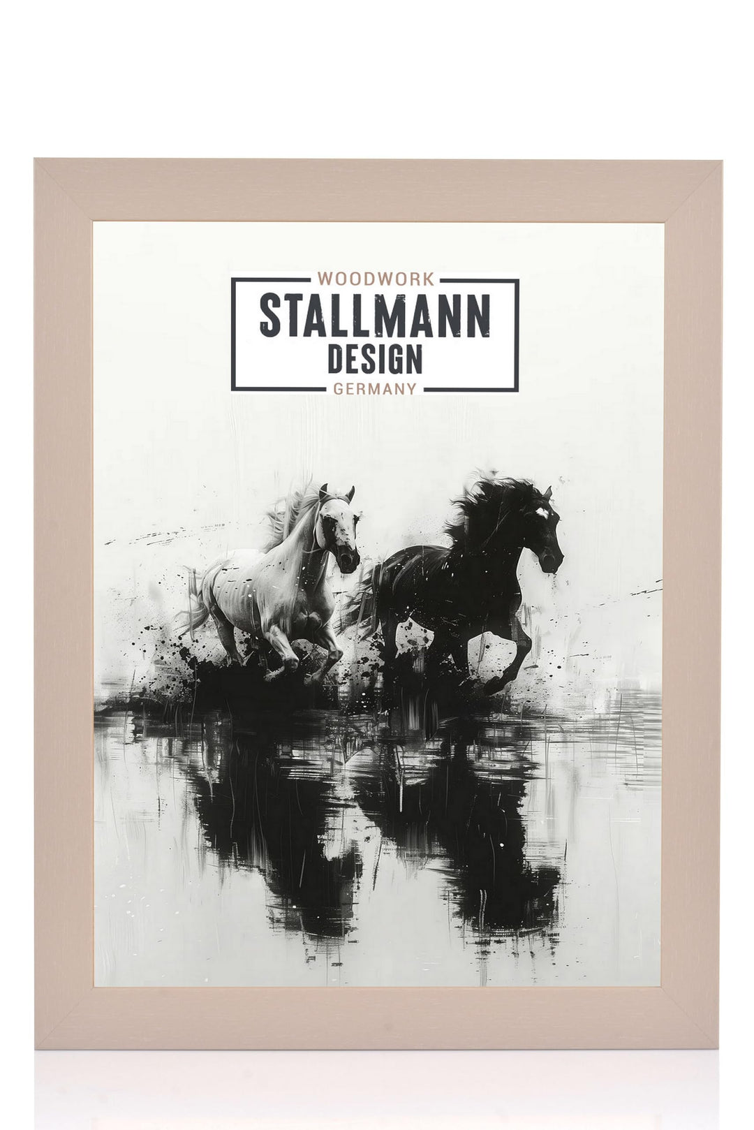 Stallmann Design Bilderrahmen 70x100 cm grau Holz mit Acrylglas Rahmen-Breite 40mm Posterrahmen Wech