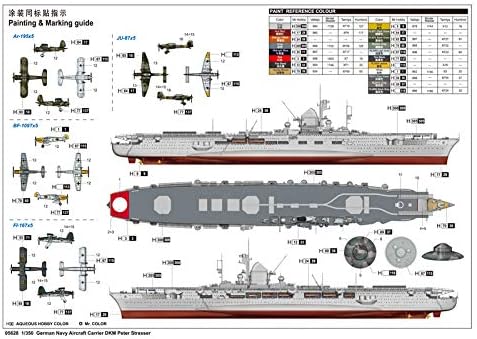 Trumpeter 005628 1/350 DKM Peter Strasser, Marineblau