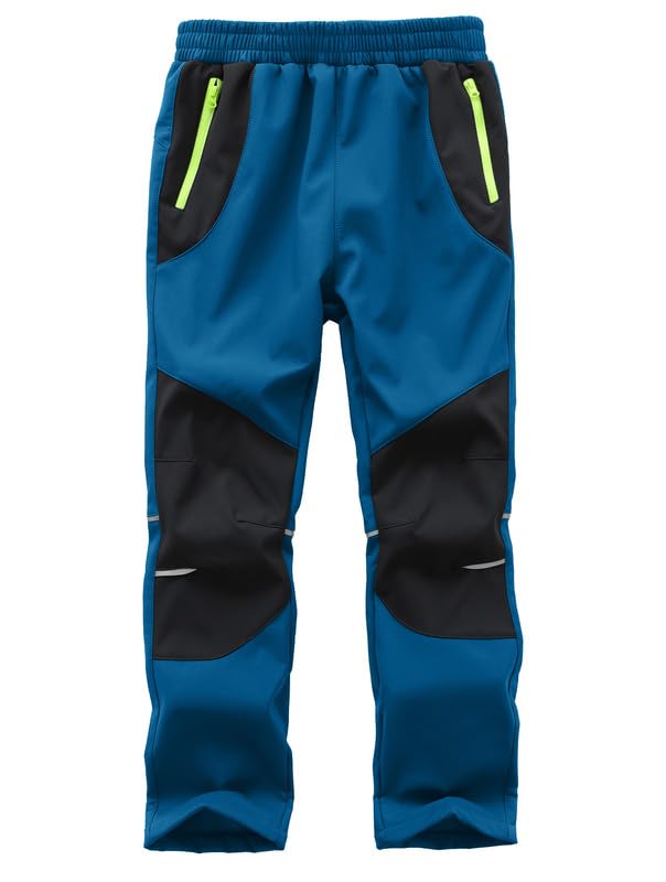 Kinder Softshellhose Schneehose Thermohose Hosen Jungen Mädchen Winterhose Outdoorhose Wanderhose 15