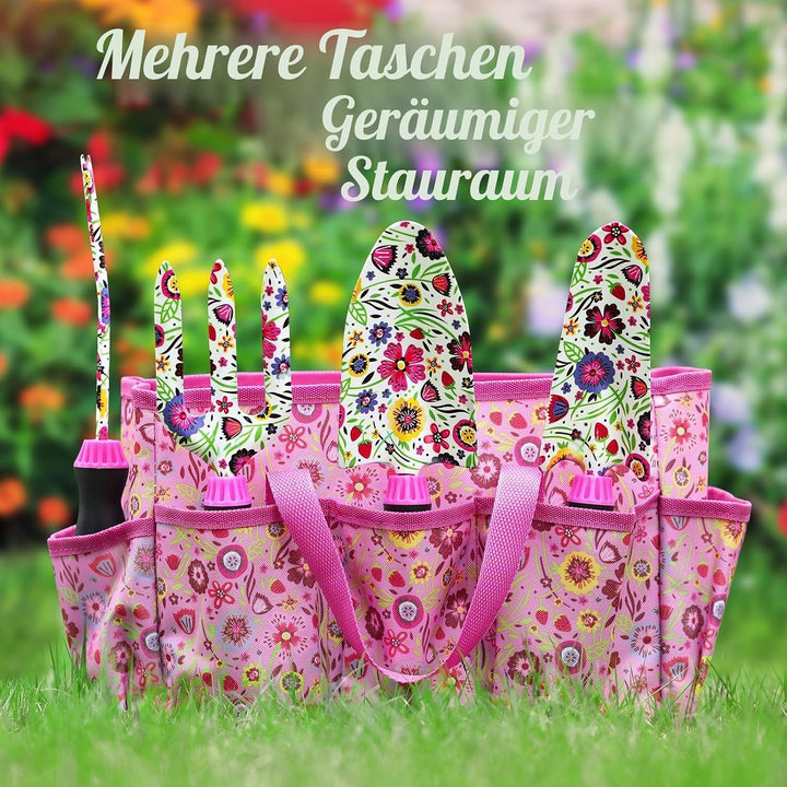 Housolution Gartengeräte-Set, 10PCS Gartenarbeit-Handwerkzeug-Set, Robustes Gartenzubehör für Blumen